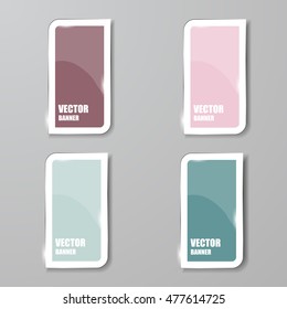 Vector infographic. banners set.Glass