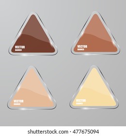Vector infographic. banners set.Glass