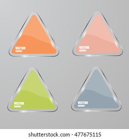 Vector infographic. banners set.Glass