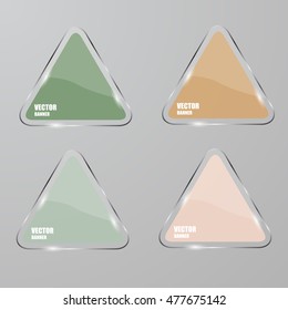 Vector infographic. banners set.Glass