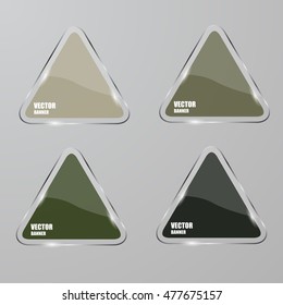 Vector infographic. banners set.Glass