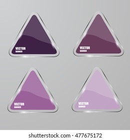 Vector infographic. banners set.Glass