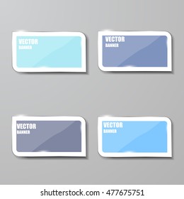Vector infographic. banners set.Glass