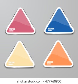 Vector infographic. banners set.Glass