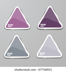 Vector infographic. banners set.Glass