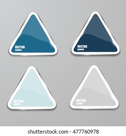 Vector infographic. banners set.Glass