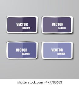 Vector infographic. banners set.Glass