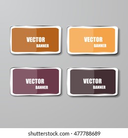 Vector infographic. banners set.Glass