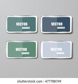 Vector infographic. banners set.Glass