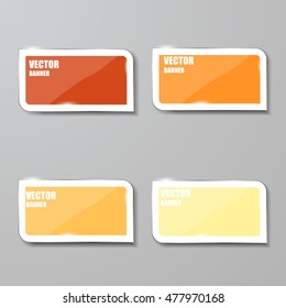 Vector infographic. banners set.Glass