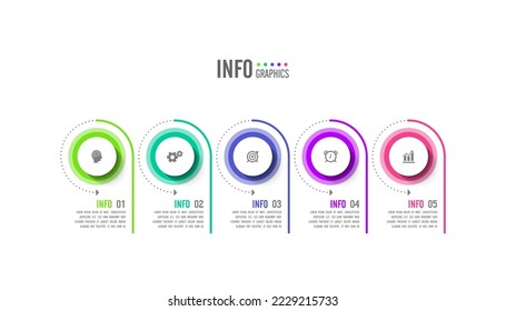 Vector infographic business design template