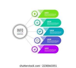 Vector infographic business design template