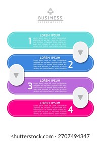 Vector infografía Plantilla de presentación de negocios con interconexión circular con 5 opciones.