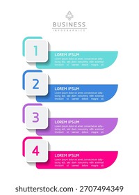Vector infographic business presentation template with circular interconnection with 5 options.