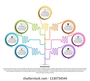Vector infographic for business presentations or information banner.