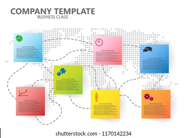 Vector infographic business report template