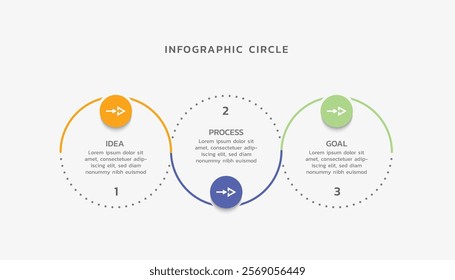 Vector infographic business template colorful design