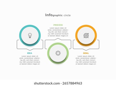 Vector infographic business template colorful design