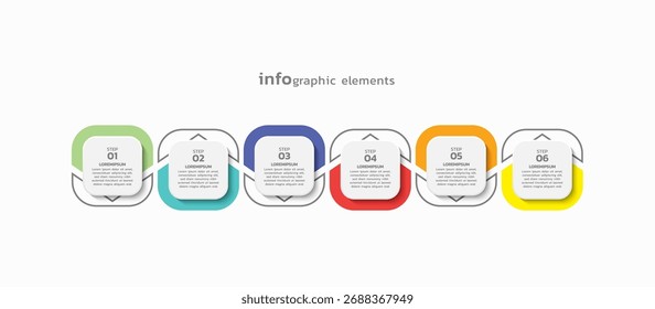 Vector infographic business template colorful design
