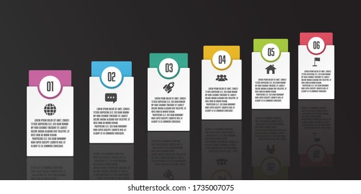 Vector infographic business template for presentation.