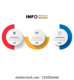 vector infographic circle design template,with 3 option or step.