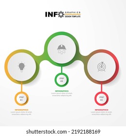 vector infographic circle design template,with 3 option or step.