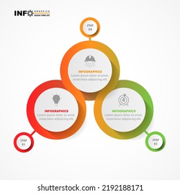 vector infographic circle design template,with 3 option or step.