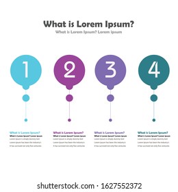 Vector Info-graphic Colourful line design with Numbers and 4 options or steps. Info-graphics for business concept. Can be used for presentations banner, workflow layout, process diagram, flow chart, i