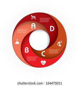 Vector infographic composition.