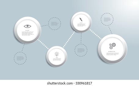 Vector infographic composition.
