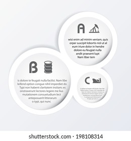 Vector infographic composition with oil industry icons.