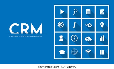 Vector infographic. Customer relations management