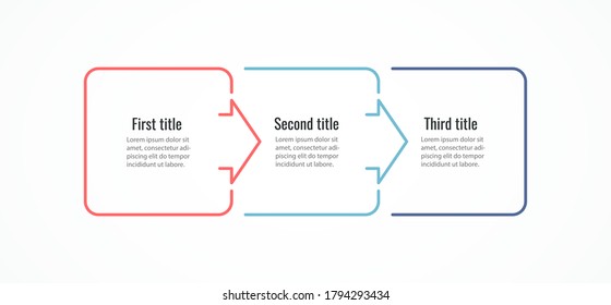 Vector Infographic design with 3 options or steps. Infographics for business concept. Can be used for presentations banner, workflow layout, process diagram, flow chart, info graph