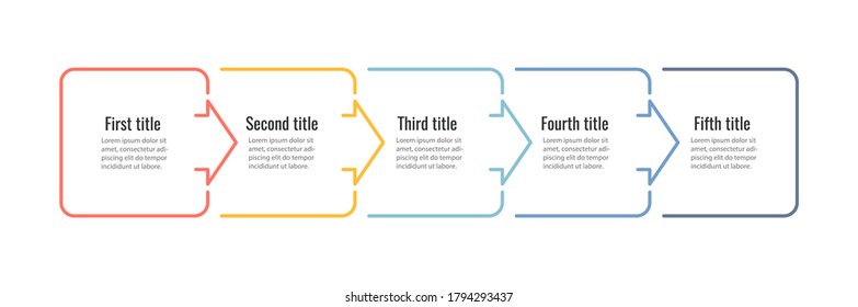 Vector Infographic design with 5 options or steps. Infographics for business concept. Can be used for presentations banner, workflow layout, process diagram, flow chart, info graph