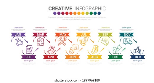 Diseño Infográfico Vector con 9 opciones o pasos. Infografía para el concepto de negocio. Se puede utilizar para presentaciones banner, diseño de flujo de trabajo, diagrama de procesos, diagrama de flujo, gráfico de información