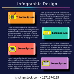 Vector Infographic design for Business step options banner.Used for workflow layout, step up ,options diagram, number options and web template in blue background.