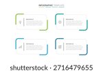 Vector Infographic design business template with icons and 4 options or steps. Can be used for process diagram, presentations, workflow layout, banner, flow chart, info graph