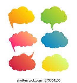 Vector infographic design element illustration  clouds.