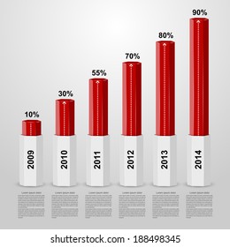 Vector infographic design elements.