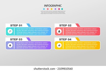 Diseño de vectores Infografía con iconos. opciones o pasos. diagrama de procesos, diagrama de flujo, gráfico de información, Infografías para el concepto de negocio, banner de presentaciones, diseño de flujo de trabajo.