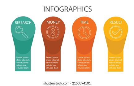 Vector Infographic design with icons. process diagram, flow chart, info graph, Infographics for business concept, presentations banner, workflow layout.