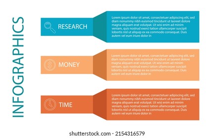 Diseño de vectores Infografía con iconos. diagrama de procesos, diagrama de flujo, gráfico de información, Infografías para el concepto de negocio, banner de presentaciones, diseño de flujo de trabajo.