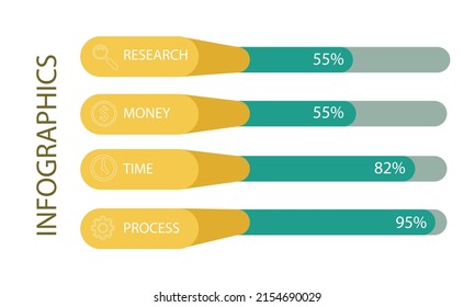 Vector Infographic design with icons. process diagram, flow chart, info graph, Infographics for business concept, presentations banner, workflow layout.