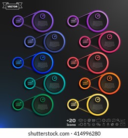 Vector infographic design list. Business concept. 10 options, parts, steps. Can be used for graph, diagram, chart, workflow layout, number options, web