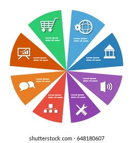 Vector Infographic design on the white background. Eps 10 vector file.