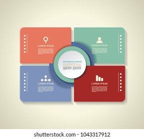 Vector infographic design, options template, timeline.