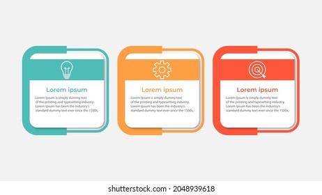 Vector infographic design template with 3 options or steps