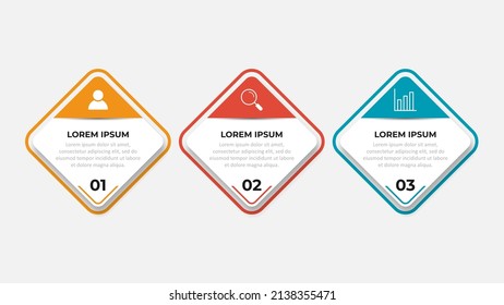 Vector infographic design template with 3 options or steps