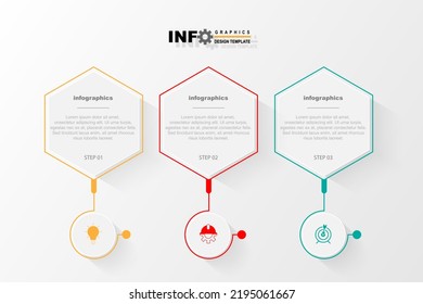 vector infographic design template 3 options or steps.