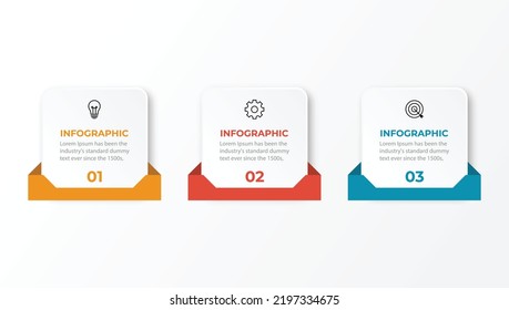 Vector infographic design template with 3 options or steps